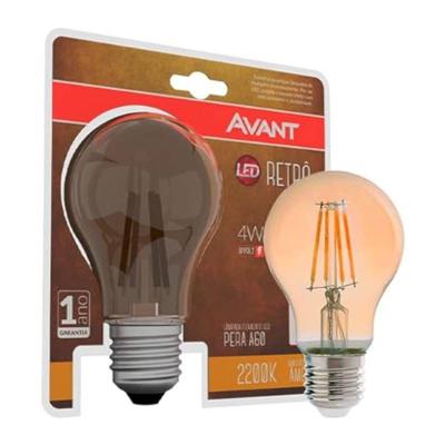 Lâmpada Led Pera E-27 4w 2200k Retro Avant