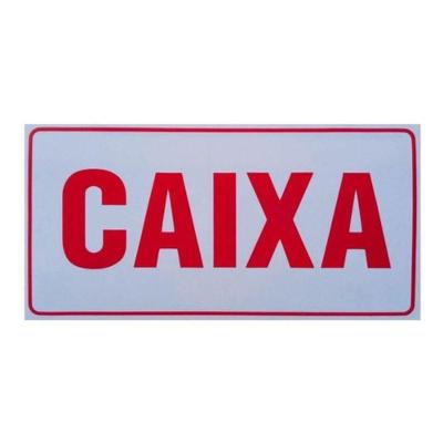 Placa De Sinalização Acesso 15x30cm Caixa
