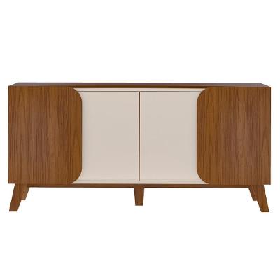 Buffet 4 Portas Sala De Jantar 160 Cm 4506 Cedro Off White Arly Cedro Off White