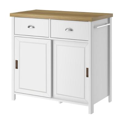 Balcao Aparador Buffet 2 Portas 85 Cm Ba145 Branco Dtall