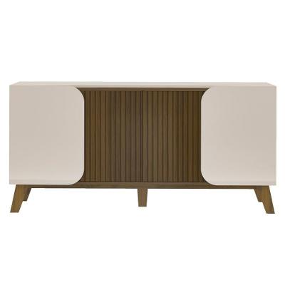Buffet 4 Portas Sala De Jantar 160 Cm 4505 Off White Pinho Arly Off White Pinho
