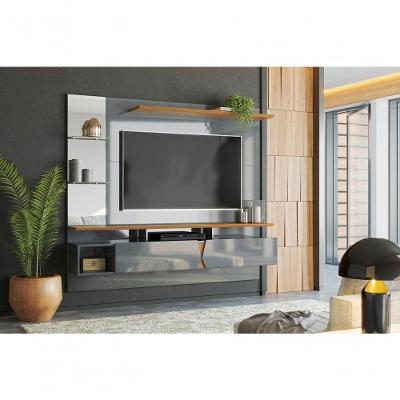 Painel Intense Painel Para Tvs Até 55'' 2 Portas Cinza Perolizado-tauari Lukaliam