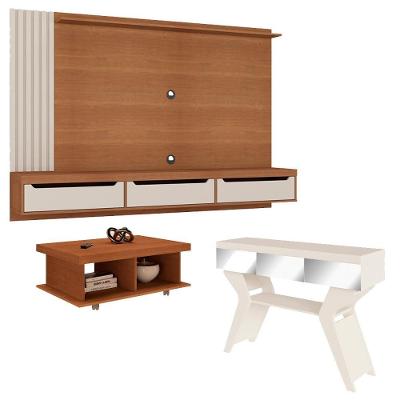 Painel Tv Mesa Aparador Sala Pdh4641 Cinamomo Off White Arly Cinamomo Off White