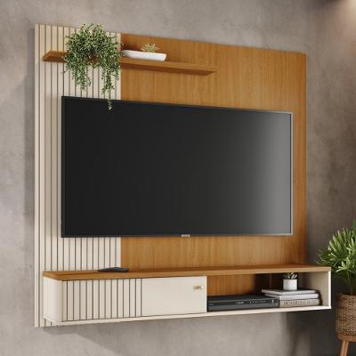 Painel Bancada Suspensa 1 Porta Tvs Até 65 Polegadas Aurora - Cinamomo-off White