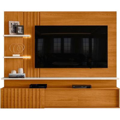 Painel Suspenso Para Tv 65 Polegadas Com 3 Portas Atenis Cinamomo/off White