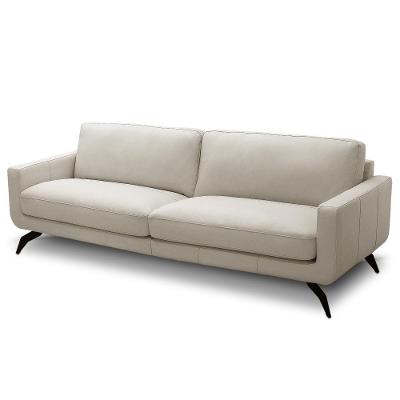 Sofá 2 Lugares Para Sala Living 180cm Vults L08 Couro Off - Mpozenato