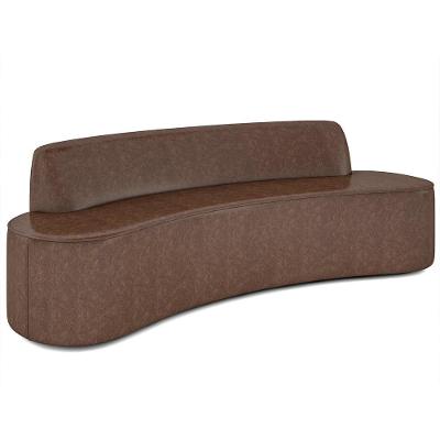 Sofá 3 Lugares Para Sala De Estar Living 180cm Koane D06 Facto Conhaque - Mpozenato