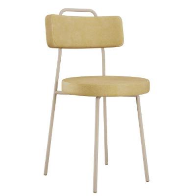 Cadeira Decorativa Estofada Para Sala De Jantar Barcelona Arena L02 Couríssimo Fendi - Lyam