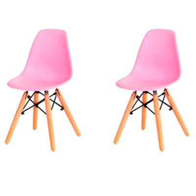 Kit Com 2 Cadeira Flórida Kids Com Assento Em Polipropileno Rosa