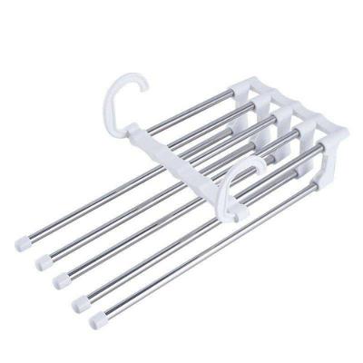 Kit 2 Cabides Organizadores Para Calças Inox Durável Prático