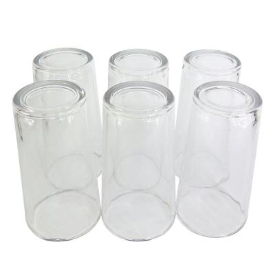 Jogo De Copos De Vidro 240ml Copo Para Agua Conjunto Chiques Kit 6 Unidades