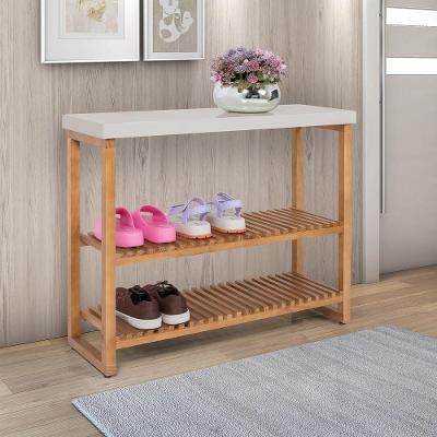Estante Aparador Buffet Gold Com 2 Prateleiras Luxo Off White