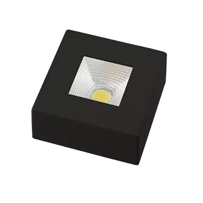 Spot Authentic Sobrepor Quadrado Avant Preto 5w 6500k Luz Branca