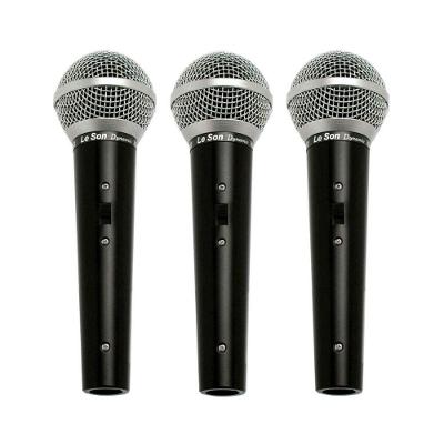 Microfone Ls 50 Dinamico Kit Com 3 Unidades