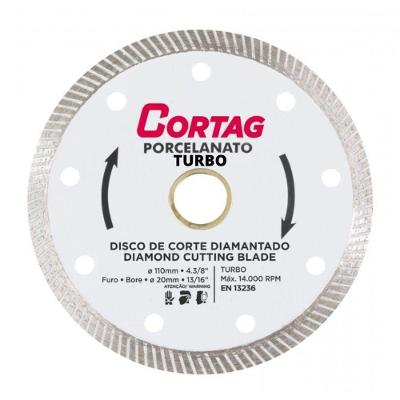 Disco De Corte Diamantado Cortag Porcelanato Turbo 110mm