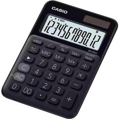 Calculadora De Mesa Casio Ms20uc 12 Digitos Preta