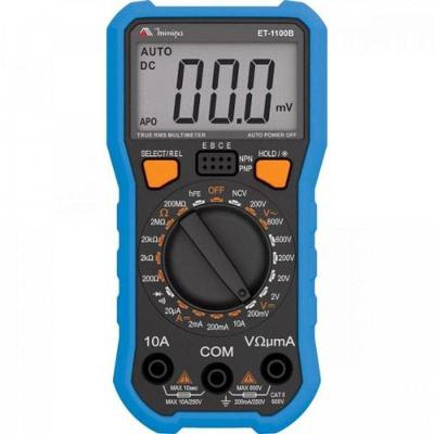 Multimetro Digital Minipa Et-1100b Azul-preto
