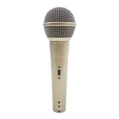 Microfone Com Fio Profissional Ls58 Champanhe, Acompanha...
