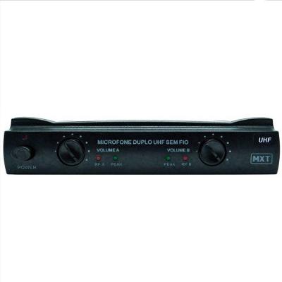Microfone Mxt Sem Fio Duplo Uhf302 Maleta Freq...