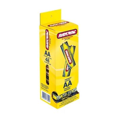 Pilha Rayovac Amarelinha Aa 1.5v Tubo Com 48 Unidades