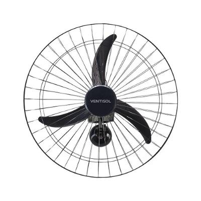 Ventilador De Parede Ventisol 200w Grade Metal 60cm Preto Bivolt