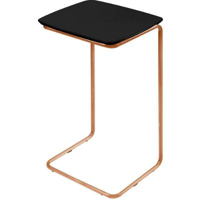 Mesa De Apoio Slim Preto Em Metal Cobre
