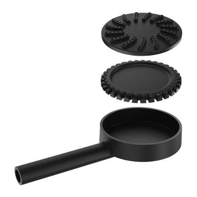 Queimador Palmatoria Médio Completo De Alta Pressão 13cm