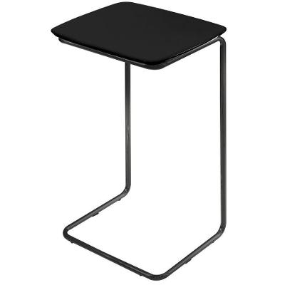 Mesa De Apoio Slim Preto Em Metal Preto