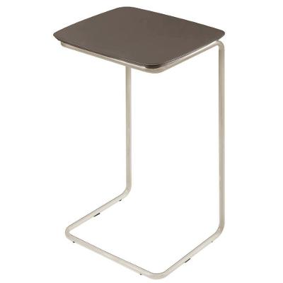 Mesa De Apoio Slim Concreto Em Metal Cromado