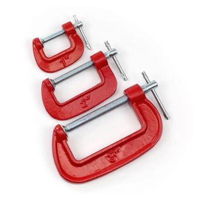 Kit Grampos Marceneiro Tipo C Sargento 3 Peças Jogo Completo Profissional