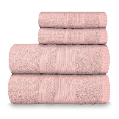 Jogo De Toalha Banhão Master 100% Algodão 4 Peças Gramatura 550 Rosa Cravo