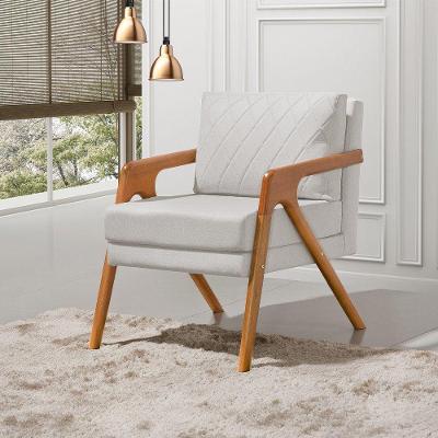 Poltrona Mona Luxo Onix Madeira Maciça Tecido Linho Cinza Web Holz