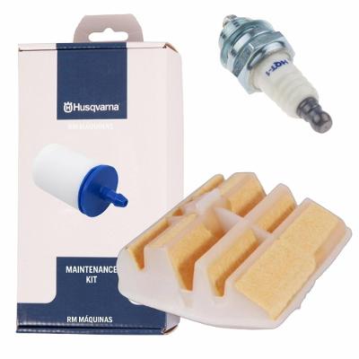 Kit Manutenção Filtros Vela Motosserra Husqvarna 445e/445/450 Original