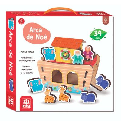 Jogo Arca De Noé Em Madeira- Nig Brinquedos