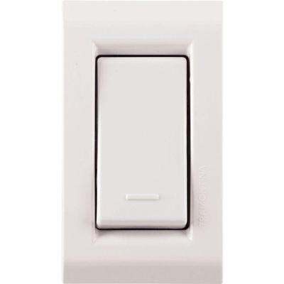 Conjunto Para Móvel 1 Interruptor Simples 10 A Tramontina Liz Branco