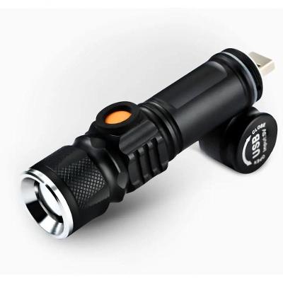 Lanterna Led De Alto Brilho Usb Recarregável Zoom Longo Alcance Modelo:lanterna Luz Negra Uv