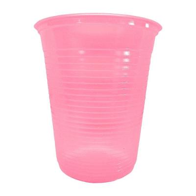 Copo Descartável Rosa Neon De Festa - 200ml - 50 Unidades