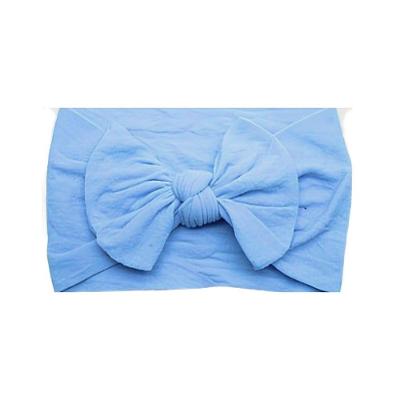 Laços De Cabelo Infantil Menina Turbantes De Bebê Fixa Grossa Azul Celeste