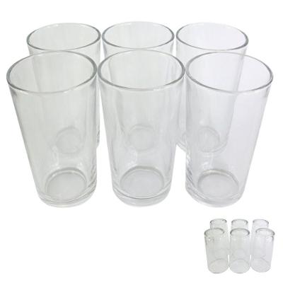 Jogo De Copos De Vidro Liso Elegância E Versatilidade Para Sua Mesa 6 Unidades