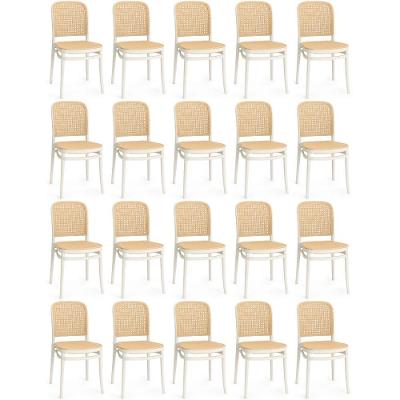 Kit 20 Cadeiras De Jantar Roma Para Sala E Cozinha - Branco