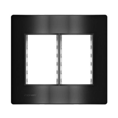 Placa 6 Modulos 4x4 C/ Suporte Carbono Revita Soprano