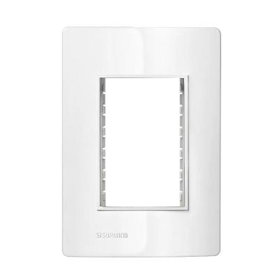 Placa 4x2 3 Modulo C/ Suporte Branco Revita Soprano