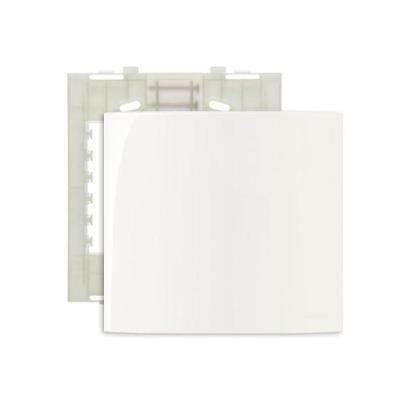 Placa 4x4 Cega C/ Suporte Branca Sleek Margirius 16022