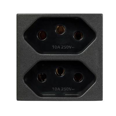 Modulo Tomada 2p+t Duplex 20a Revita Carbono Soprano