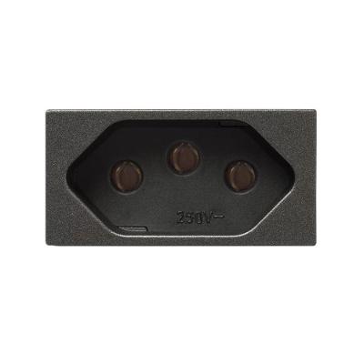 Modulo Tomada 2p+t 10a Carbono Revita Soprano