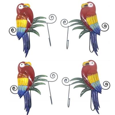 Gancho Metal Duplo Enfeite Decoraçao Parede Kit 4 Unidades Arara Vermelha Sala Quarto Casa