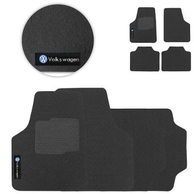 Tapete De Borracha Universal Volkswagen Preto Pvc 4 Peças