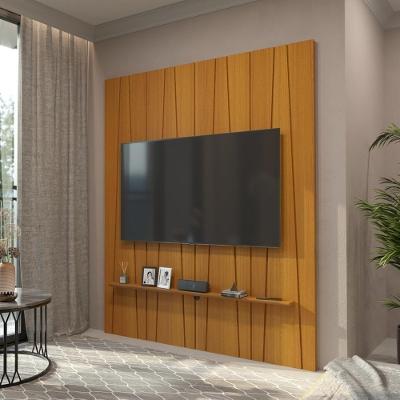Painel Ripado Horizon Para TV Até 75 Polegadas 180cm Cedro