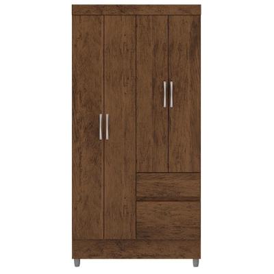 Guarda Roupa 102 Cm 4 Portas Plus 10090 Imbuia Vlr Imbuia
