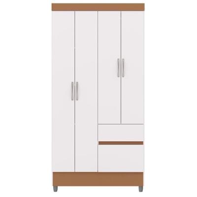 Guarda Roupa 102 Cm 4 Portas Plus 10090 Branco Camarim Vlr Branco Camarim